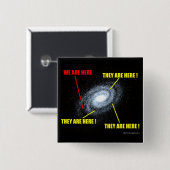 Levensmiddelen in Galaxy Vierkante Button 5,1 Cm (Voorkant /achterkant)