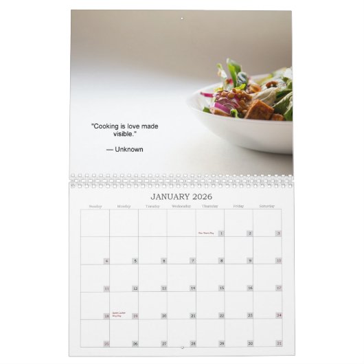 Levensmiddelen Kalender (Jan 2026)