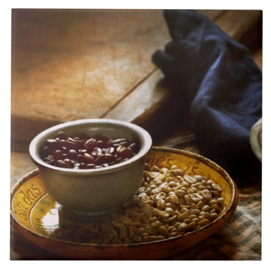 Levensmiddelen - Koffie - Zoet gebrand Tegeltje (Voorkant)