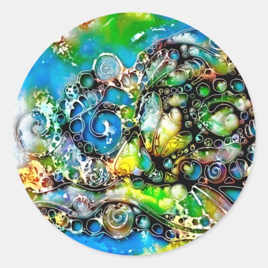 Levensmiddelen - neurografische artikelen 7 ronde sticker (Voorkant)