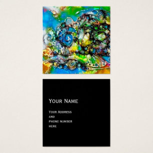 Levensmiddelen - neurografische artikelen 7 vierkante visitekaartjes