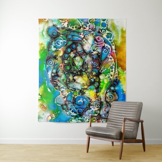 Levensmiddelen - neurografische artikelen 7 wandkleed (In situ)