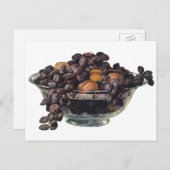  levensmiddelen, noten en amandelen, vruchten en n briefkaart (Voorkant / Achterkant)