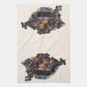 levensmiddelen, noten en amandelen, vruchten en n theedoek (Verticaal)