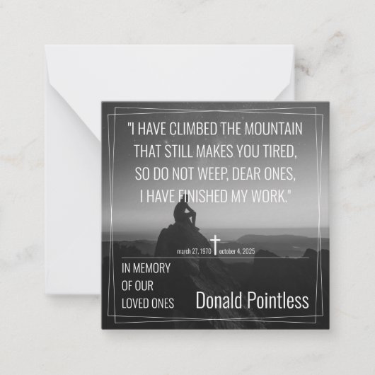 Levensmiddelen Notitiekaartje (Voorkant)