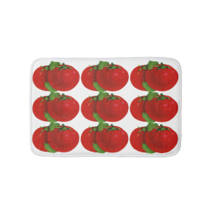 levensmiddelen, organisch rood ripe tomato badmat