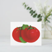  levensmiddelen, organisch rood ripe tomato briefkaart (Staand voorkant)