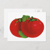  levensmiddelen, organisch rood ripe tomato briefkaart (Voorkant / Achterkant)