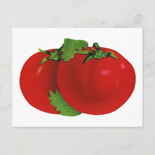  levensmiddelen, organisch rood ripe tomato briefkaart (Voorkant)