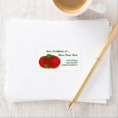 levensmiddelen, organisch rood ripe tomato etiket (Insitu)