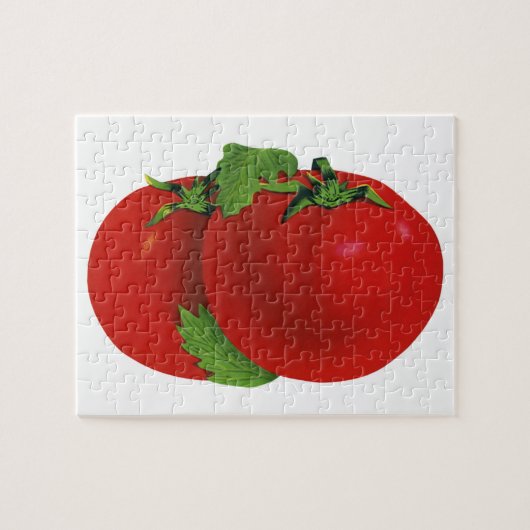 levensmiddelen, organisch rood ripe tomato legpuzzel (Horizontaal)