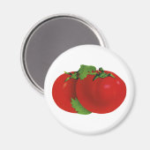  levensmiddelen, organisch rood ripe tomato magneet (Voorkant / Achterkant)