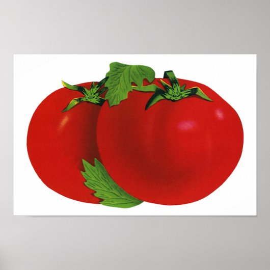 levensmiddelen, organisch rood ripe tomato poster (Voorkant)