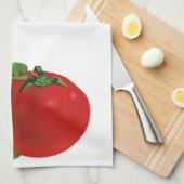  levensmiddelen, organisch rood ripe tomato theedoek (Quarter Fold)