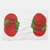  levensmiddelen, organisch rood ripe tomato theedoek (Horizontaal)