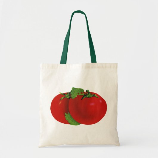  levensmiddelen, organisch rood ripe tomato tote bag (Voorkant)