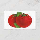 levensmiddelen, organisch rood ripe tomato visitekaartje (Achterkant)