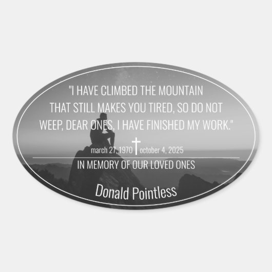 Levensmiddelen Ovale Sticker (Voorkant)