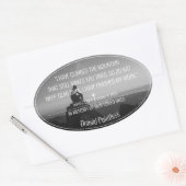 Levensmiddelen Ovale Sticker (Envelop)