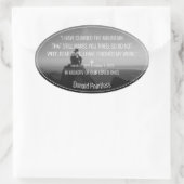 Levensmiddelen Ovale Sticker (Tas)