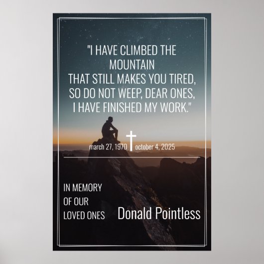 Levensmiddelen Poster (Voorkant)