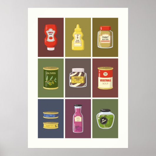 Levensmiddelen Poster (Voorkant)