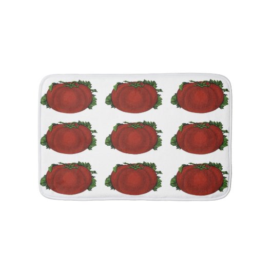 levensmiddelen, rijpe tomaten, groenten en fruit badmat (Voorkant)
