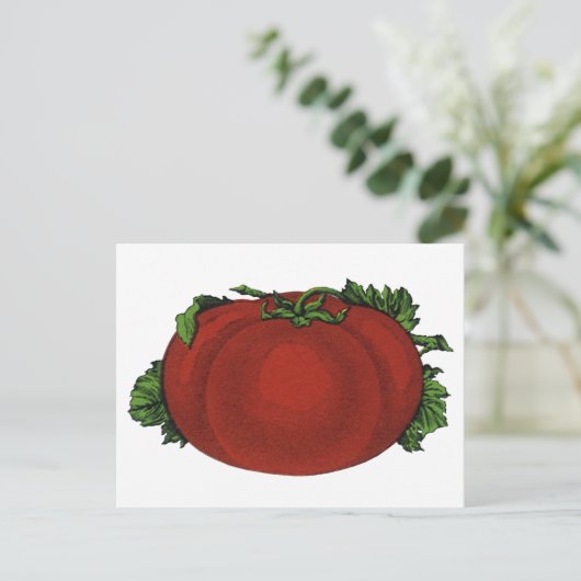  levensmiddelen, rijpe tomaten, groenten en fruit briefkaart (Staand voorkant)