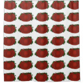  levensmiddelen, rijpe tomaten, groenten en fruit douchegordijn (Voorkant)