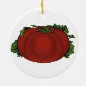  levensmiddelen, rijpe tomaten, groenten en fruit keramisch ornament (Achterkant)