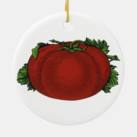  levensmiddelen, rijpe tomaten, groenten en fruit keramisch ornament (Achterkant)