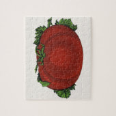  levensmiddelen, rijpe tomaten, groenten en fruit legpuzzel (Verticaal)