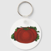 levensmiddelen, rijpe tomaten, groenten en fruit sleutelhanger (Voorkant)