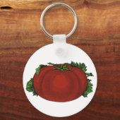 levensmiddelen, rijpe tomaten, groenten en fruit sleutelhanger (Voorkant)