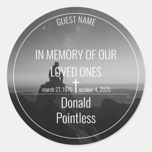 Levensmiddelen Ronde Sticker (Voorkant)