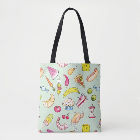 Levensmiddelen Tote Bag (Voorkant)