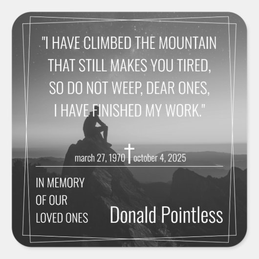 Levensmiddelen Vierkante Sticker (Voorkant)