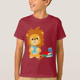 Levensmiddelen voor Cartoon met gedachten Leeuwen T-shirt