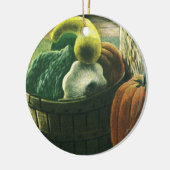 levensmiddelen, Winterpompoenen, pompoenen en app Keramisch Ornament (Links)