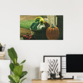  levensmiddelen, Winterpompoenen, pompoenen en app Poster (Thuiskantoor)