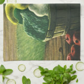  levensmiddelen, Winterpompoenen, pompoenen en app Theedoek (Gevouwen)