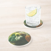  levensmiddelen, Winterpompoenen, pompoenen en app Zandsteen Onderzetter (Zijkant)