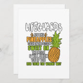 Levensmiddelen zijn als ananassen. feestdagenkaart (Voorkant / Achterkant)