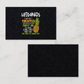 Levensmiddelen zijn als ananassen. visitekaartje (Voorkant / Achterkant)