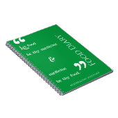 Levensmiddelenagenda (#Victuals) Notitieboek (Rechterzijde)