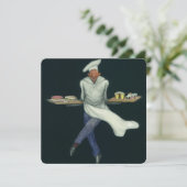 levensmiddelenbedrijven, banketker met bankdesser (Staand voorkant)