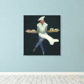  levensmiddelenbedrijven, banketker met bankdesser canvas afdruk (Insitu (Houten vloer))