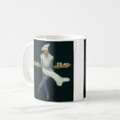  levensmiddelenbedrijven, banketker met bankdesser koffiemok (Voorkant links)