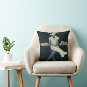  levensmiddelenbedrijven, banketker met bankdesser kussen