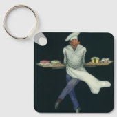 levensmiddelenbedrijven, banketker met bankdesser sleutelhanger (Voorkant)